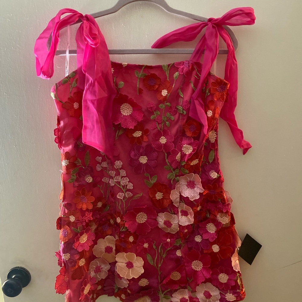 Lulu's Pink Floral Dress